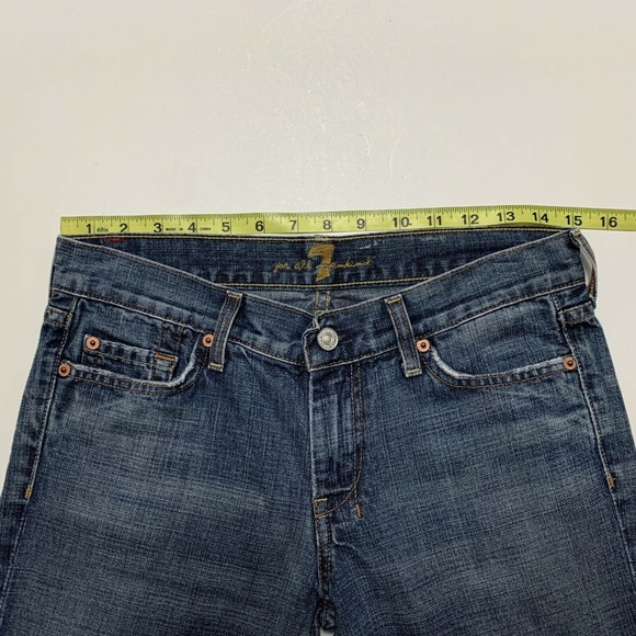 7 Seven For All Mankind Dojo Wide Leg Flare Jeans - Picture 6 of 8